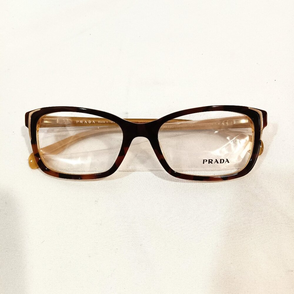 Prada Sunglasses Women Accessories Brown Color Clear Lens Oval Shape Vintage
